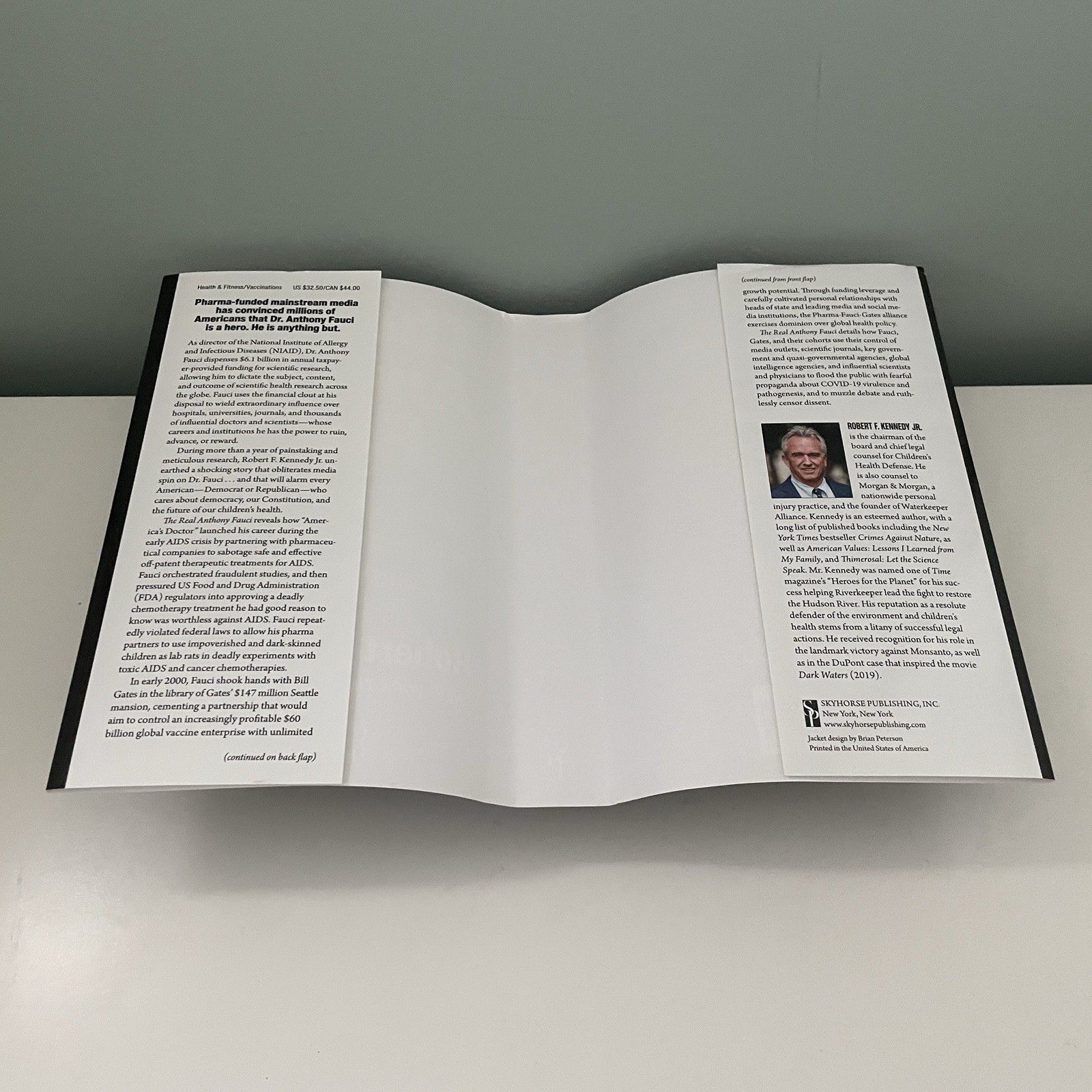 The Real Anthony Fauci by Robert F. Kennedy Jr. (2021 Hardcover DJ, VG/VG)