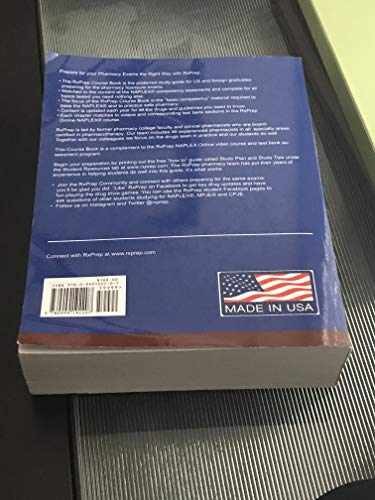RxPrep’s 2018 Course Book for pharmacist – Paperback, by RXPREP – Acceptable r