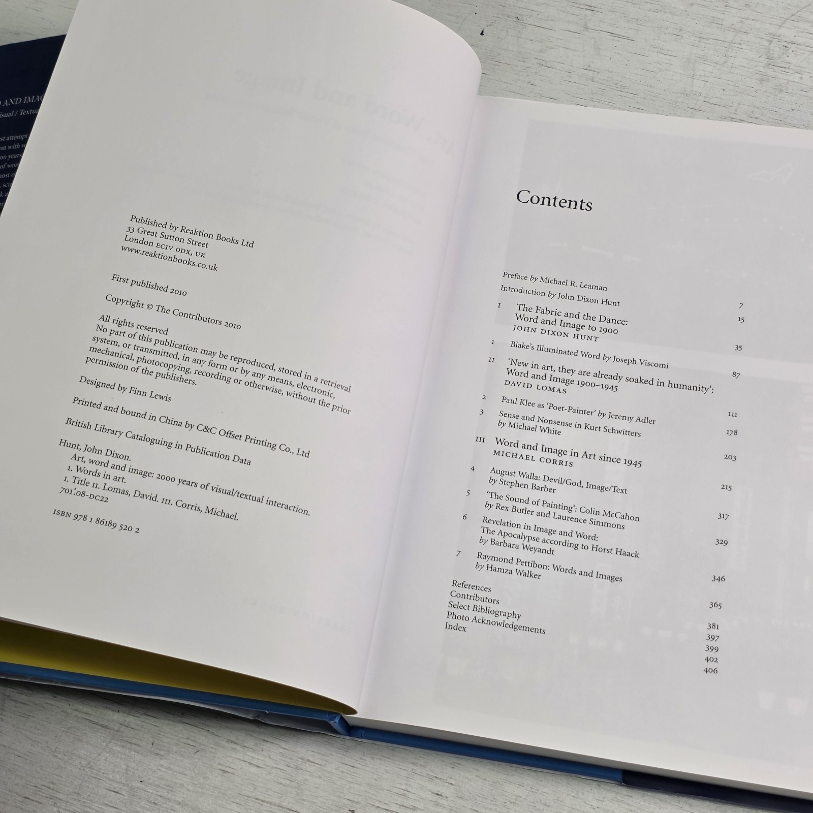 Art, Word and Image : 2,000 Years of Visual/Textual Interaction HCDJ Hunt Lomas