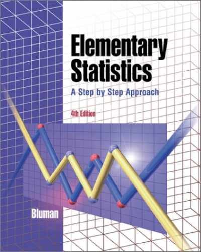 Elementary Statistics: A Step By – Hardcover, by Bluman Allan G. – Very Good n