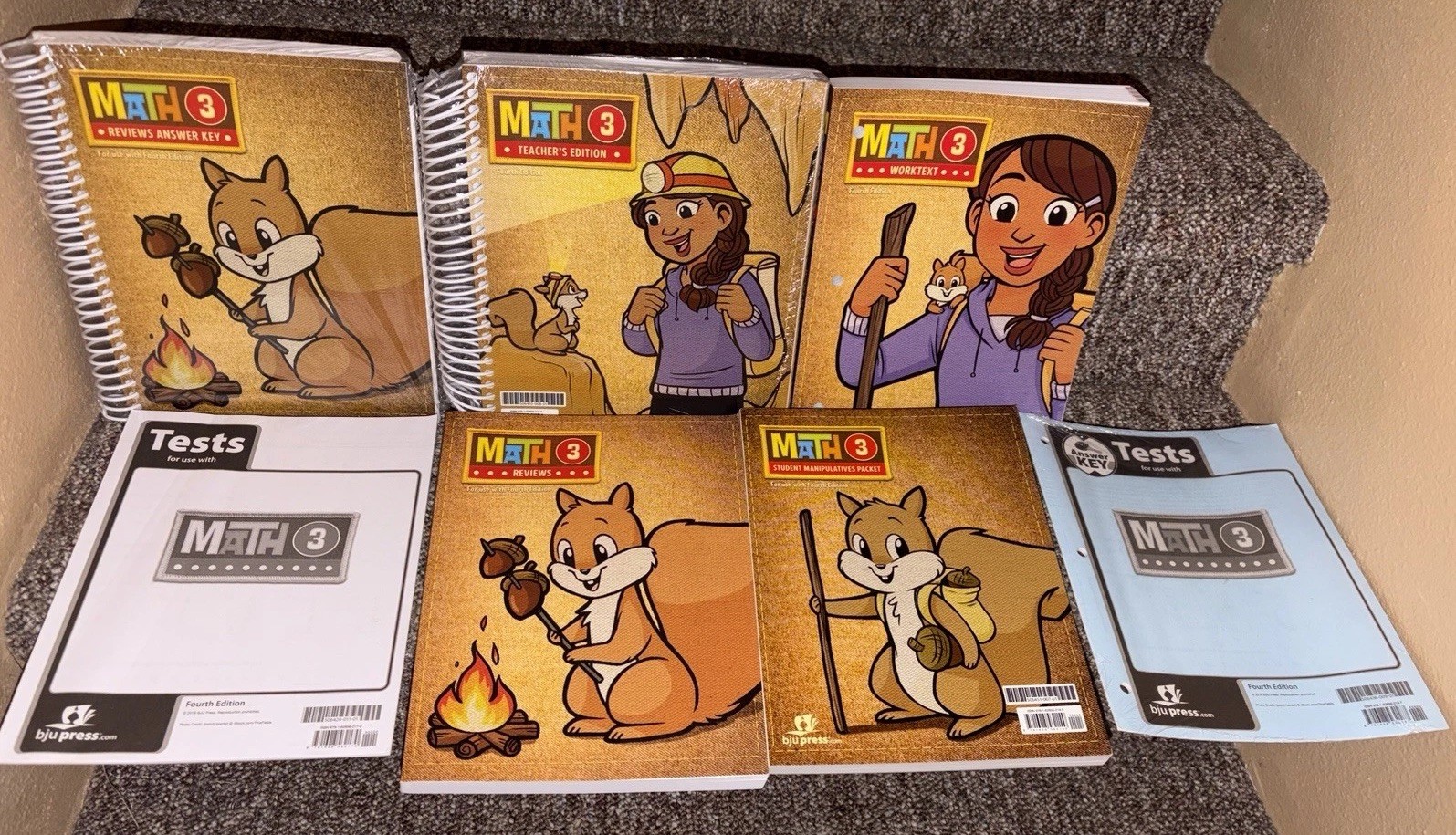 BJU Math 3, 4th Ed. (set of 7)