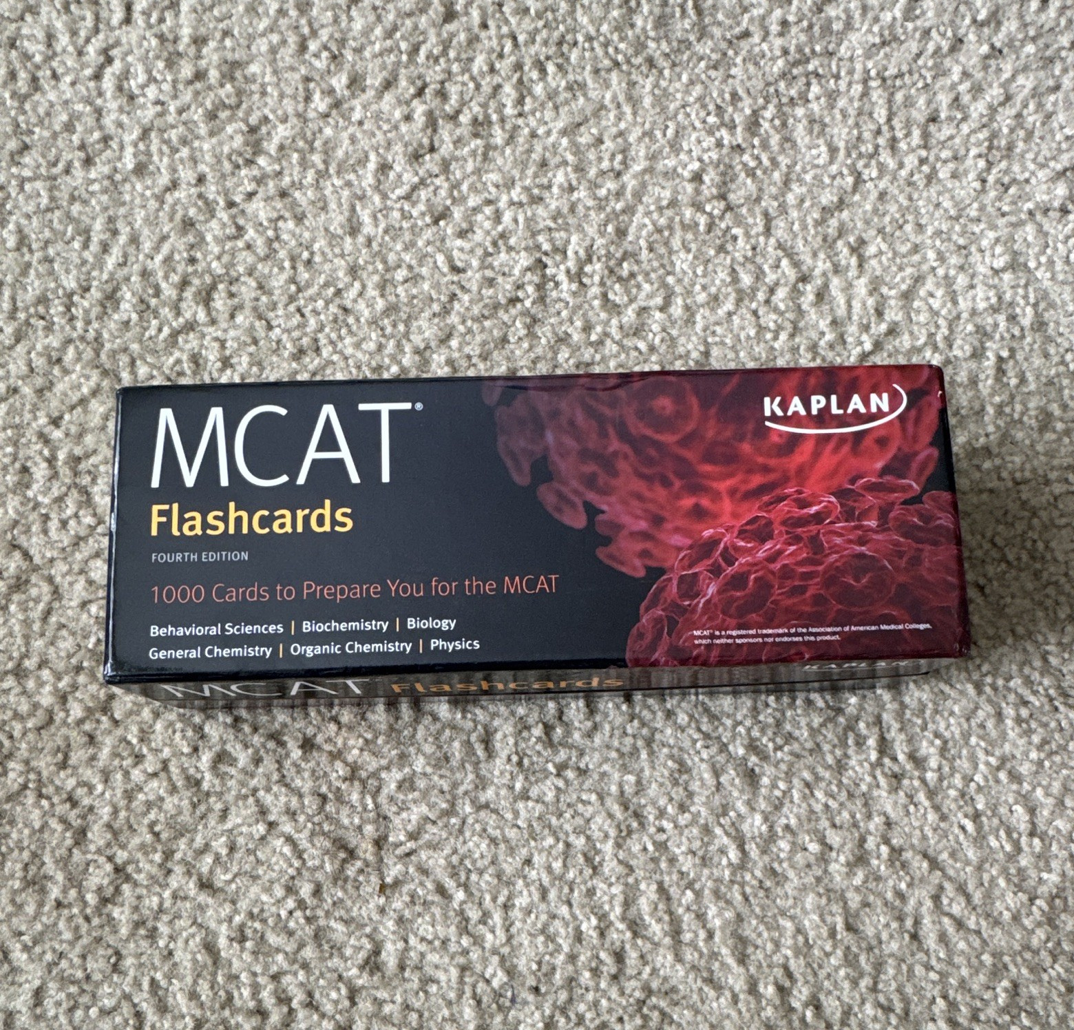 Kaplan MCAT Flashcards 4th Ed 1000 Cards Bio Chem OChem GChem