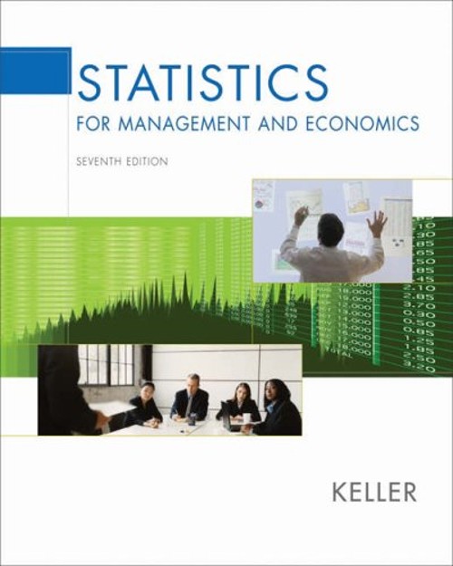 Statistics for Management and Economics Hardcover Gerald Keller