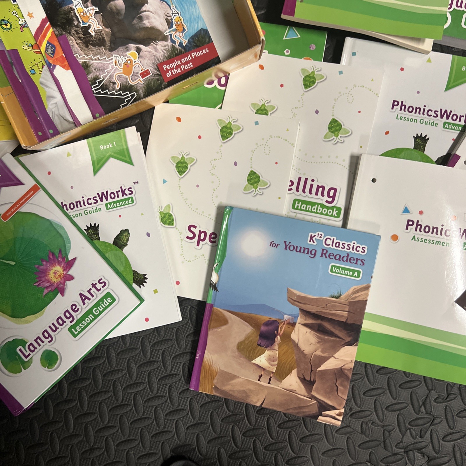 Lot Of K12 Language Arts , Phonics, Spelling, Literature , Handwriting Etc