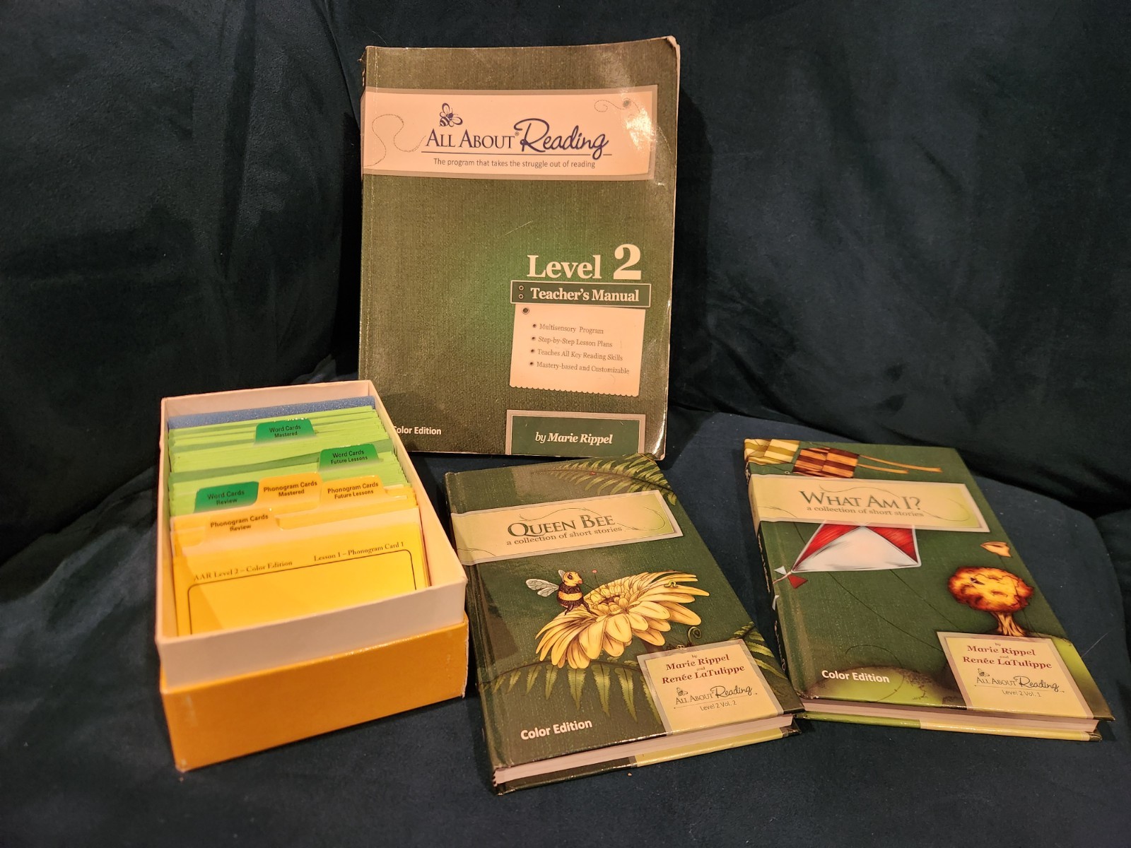 All About Reading Level 2 Color Edition, Manual, 2 Readers & Flashcards