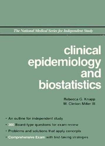 Clinical Epidemiology and Biostatistics (National Medical Series for Inde – GOOD