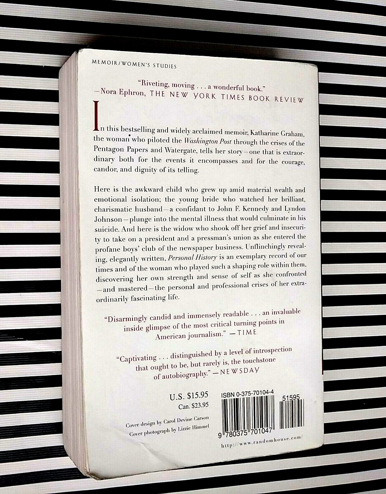 Personal History Katharine Graham Paperback Pulitzer Prize Memoir
