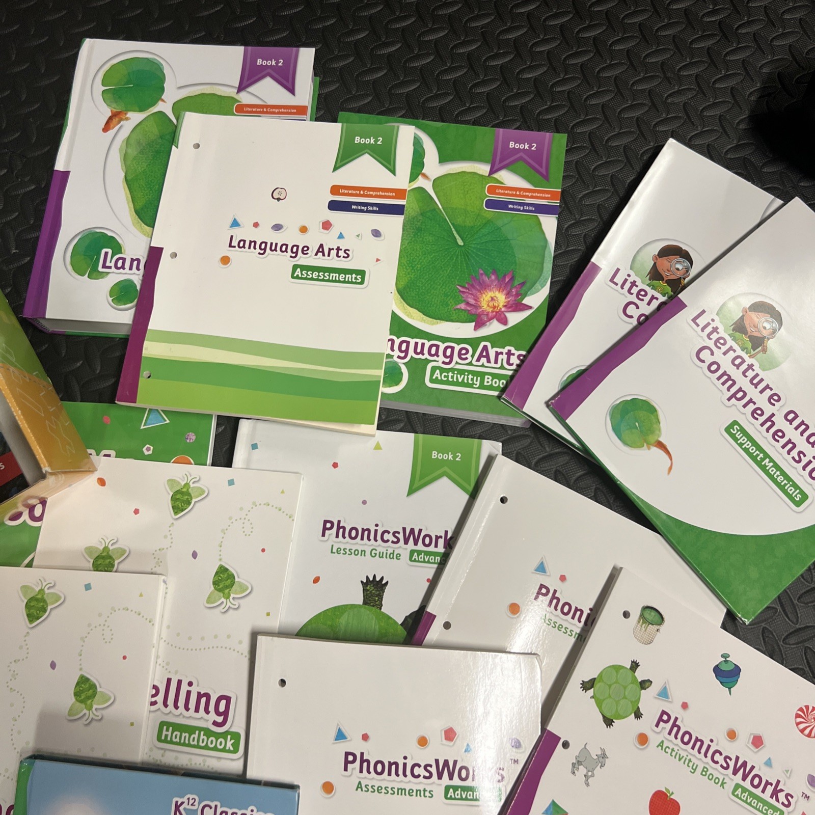 Lot Of K12 Language Arts , Phonics, Spelling, Literature , Handwriting Etc