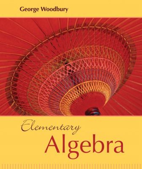 Elementary Algebra Hardcover George Woodbury