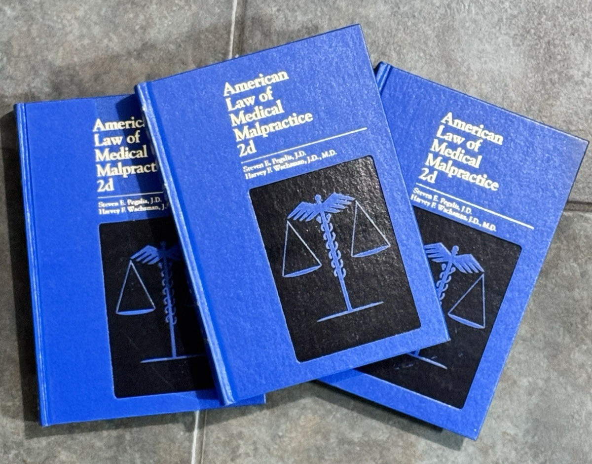 American Law of Medical Malpractice 2d. Vol.1, Vol.2, Vol. 3. 1992. Legal Book