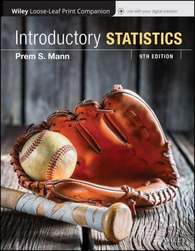 Introductory Statistics by Prem S. Mann (2018, Ringbound)