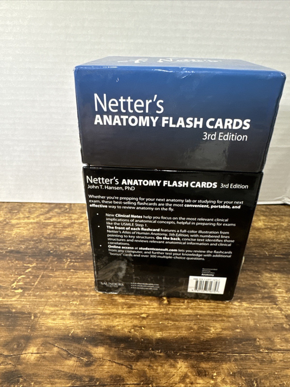 Netter’s Anatomy Flash Cards: with Online – Cards, by John T. Hansen – Good