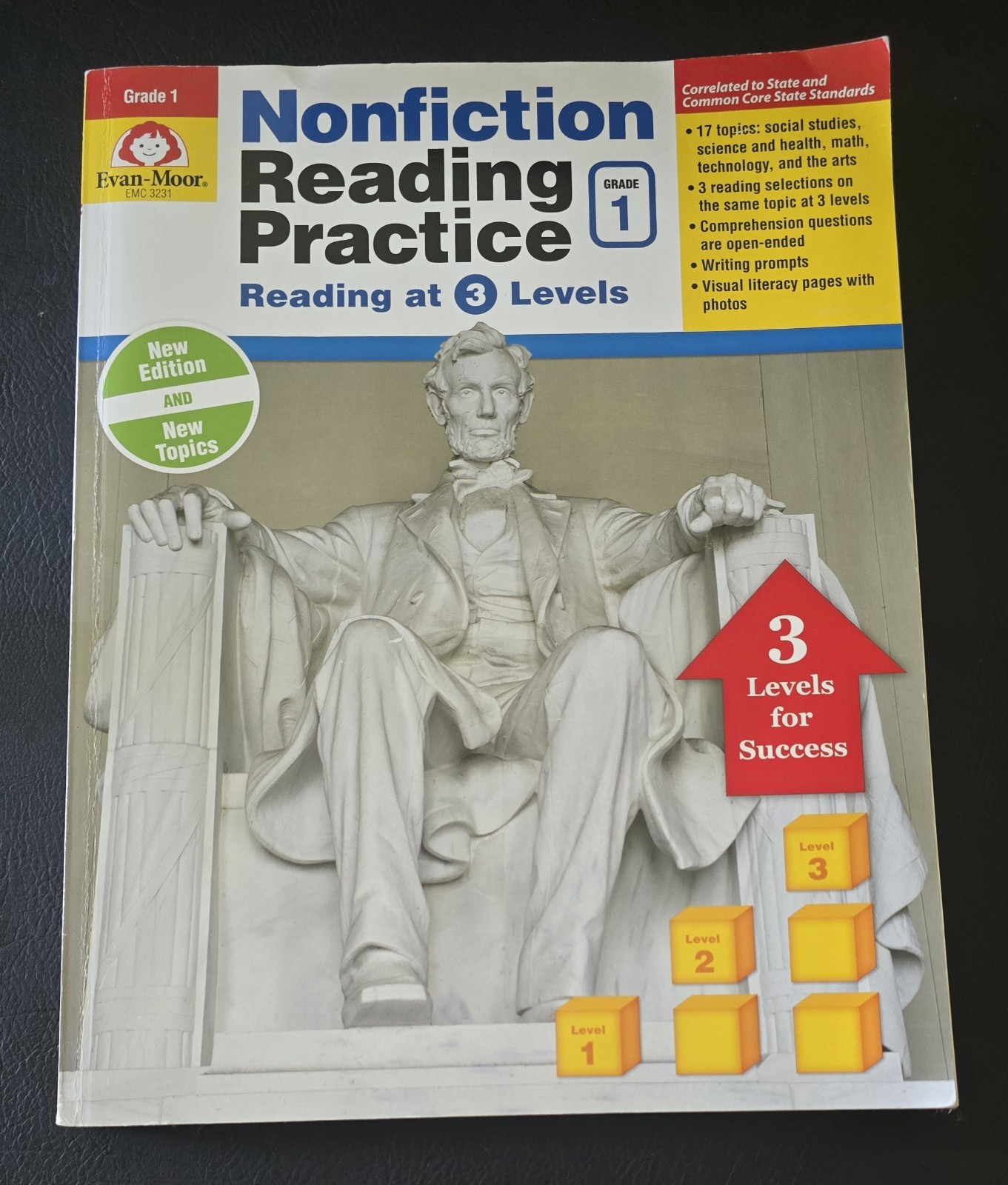 Nonfiction Reading Practice, Grade 1 : Reading at 3 Levels, Paperback by Bier…