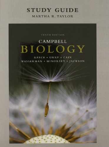 Study Guide for Campbell Biology – Paperback, by Reece Jane; Urry – Acceptable w