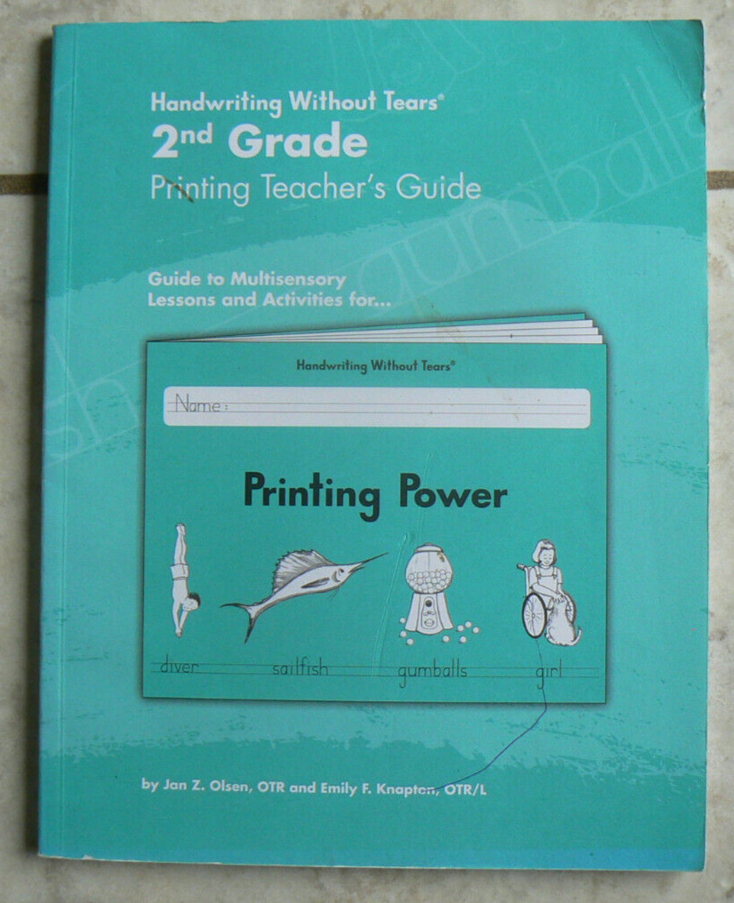 HWT 2nd Grade Printing TE Teacher’s Guide,Handwriting without Tears,Olsen 2008