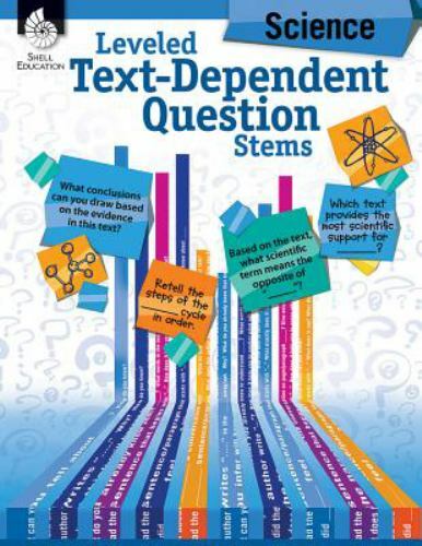 Leveled Text Dependent Question Stems Book Science Study Guide