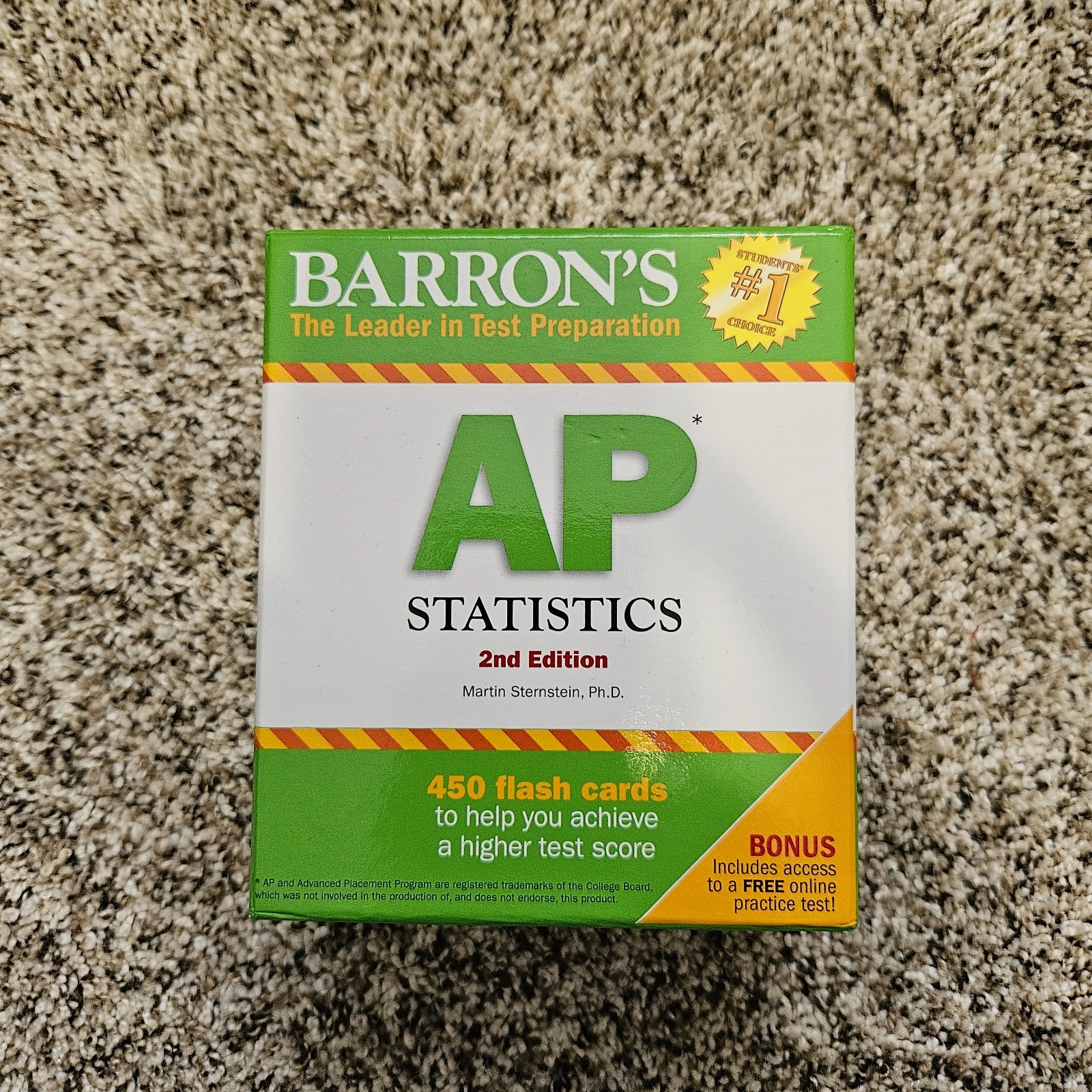 Barron’s AP Statistics – Cards, by Sternstein Ph.D. Martin – Great