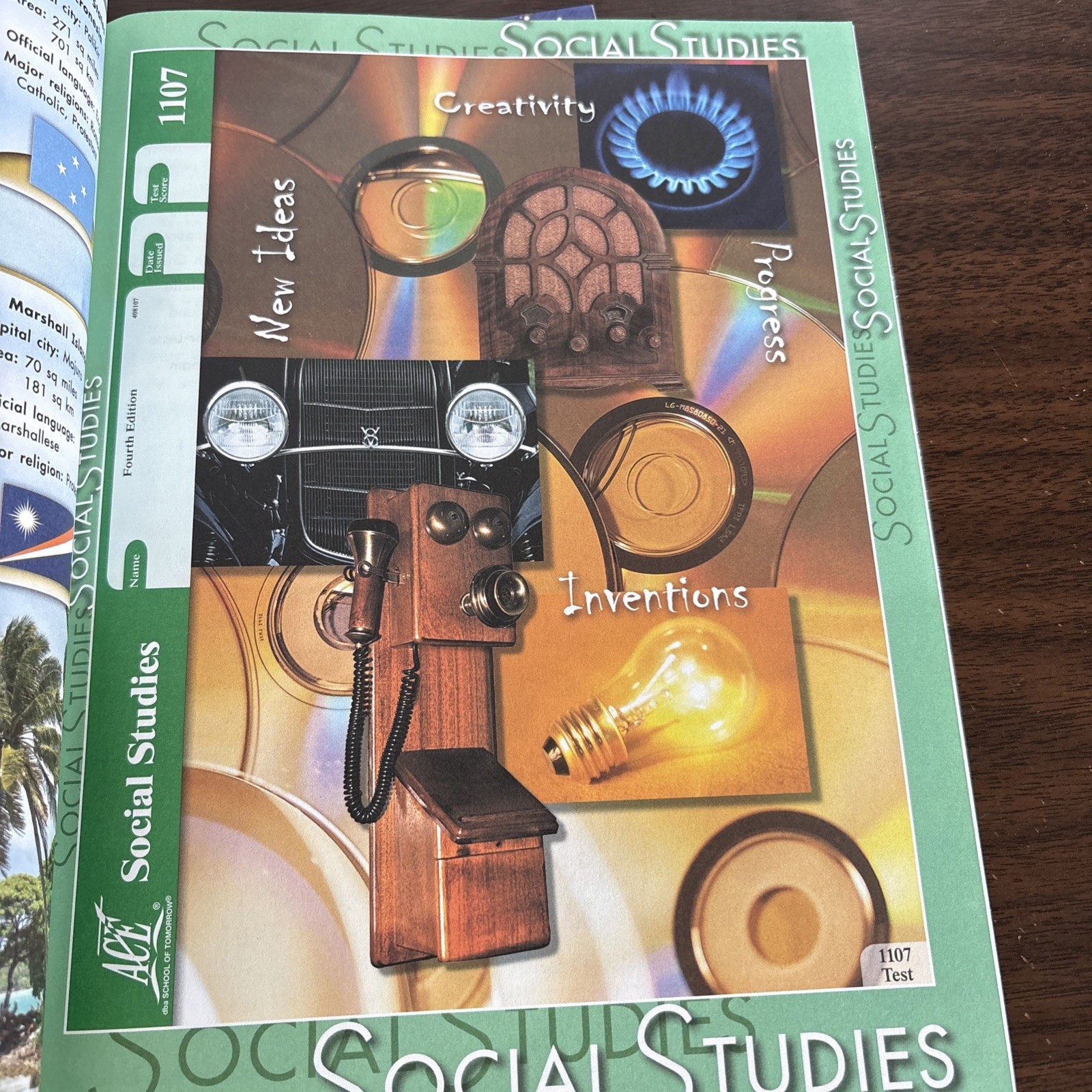School of Tomorrow Ace Social Studies PACEs 1107 & 1108 Unused 4th Edition