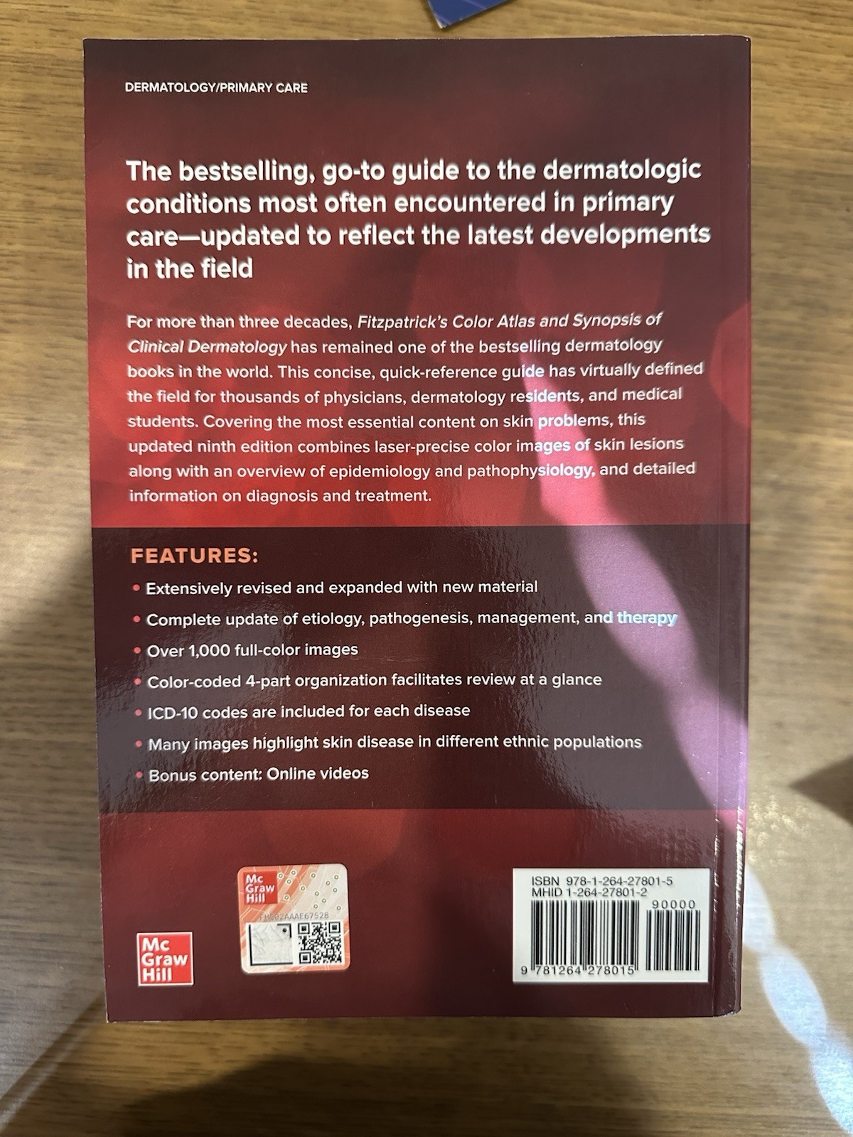 Fitzpatrick’s Color Atlas and Synopsis of Clinical Dermatology, Ninth Edition