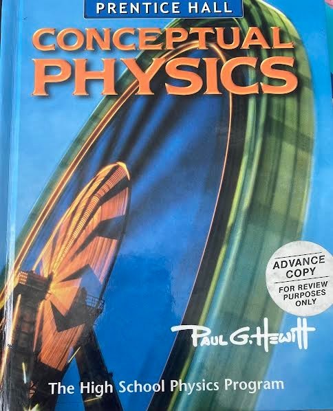 Conceptual physics, Third Edition, Paul G. Hewitt – LOOKS NEW! HARDCOVER!