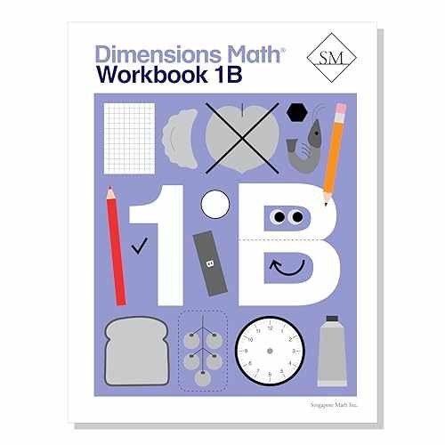 Dimensions Math Workbook 1B | – Paperback, by Singapore Math Inc. – New h