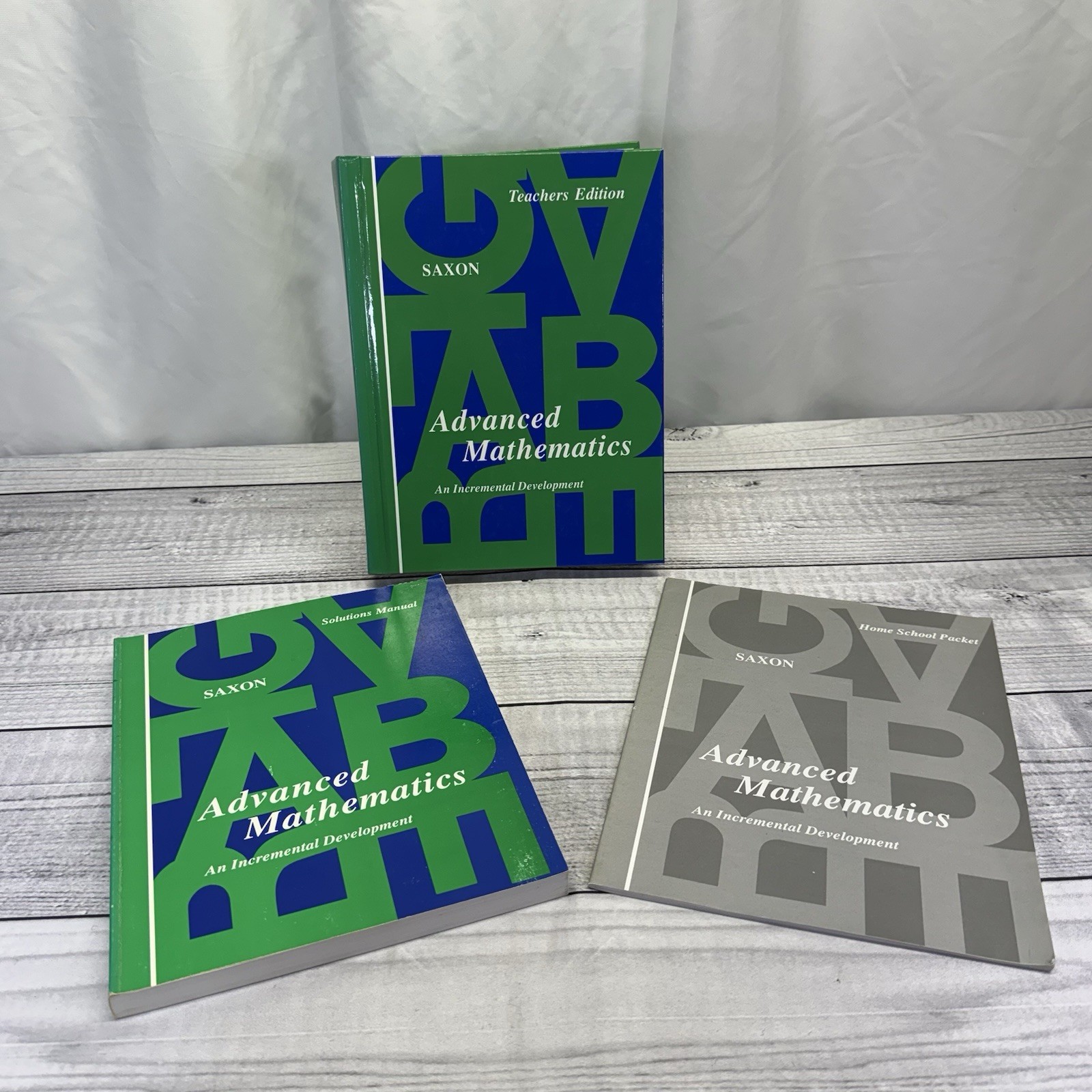 Saxon Advanced Math An Incremental Development Solution Textbook Homeschool Pack