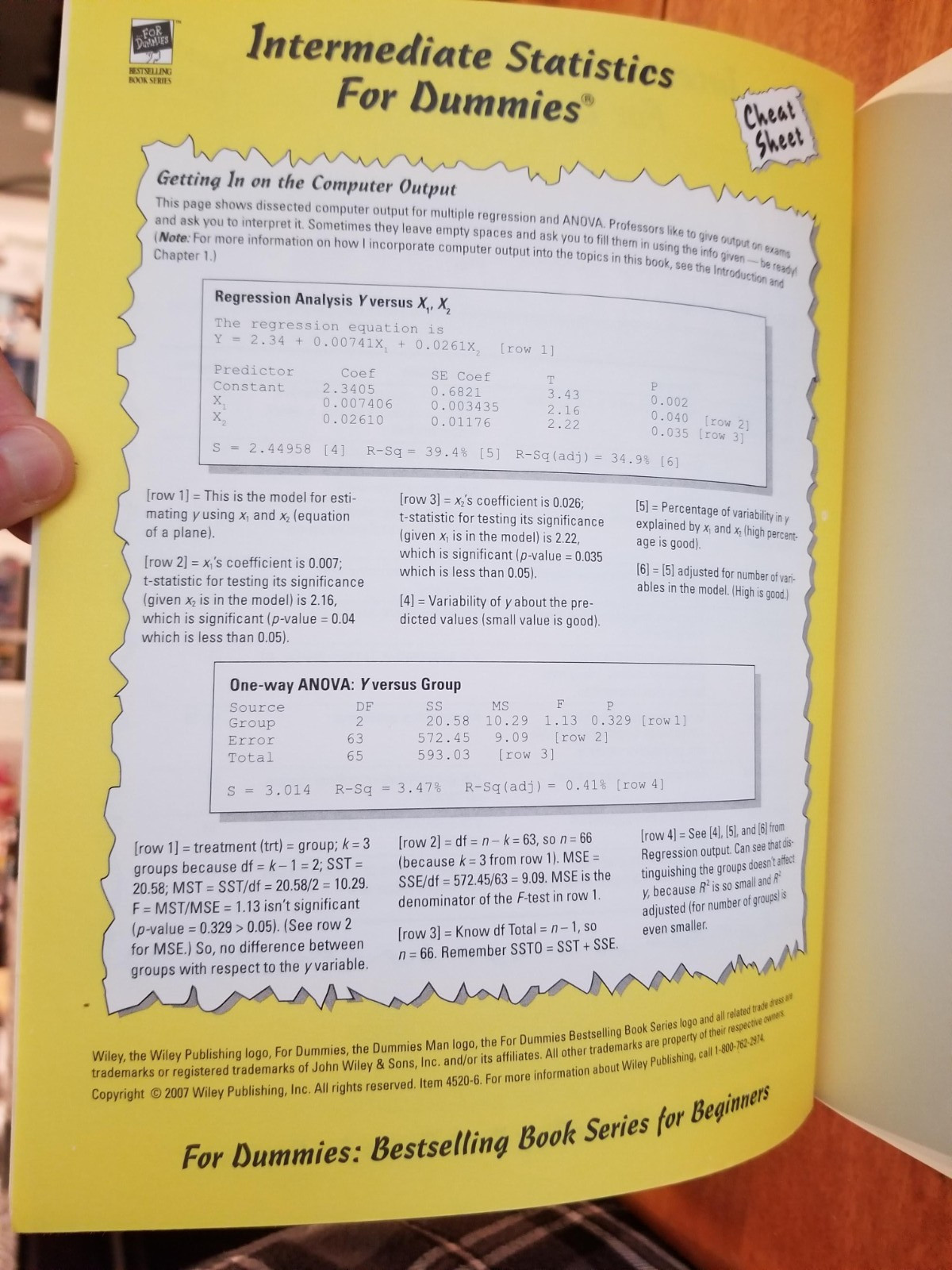 Intermediate Statistics For Dummies – Paperback – VERY GOOD