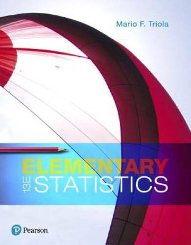 Elementary Statistics, Books A La Carte Edition (13th Edition) – GOOD