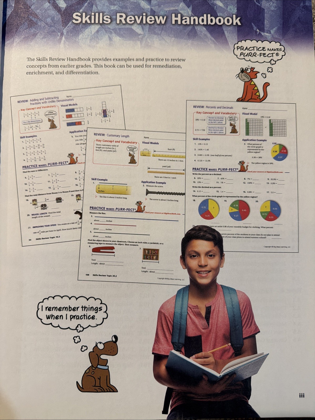 Big Ideas Math Modeling Real Life Skills Review Handbook Workbook Practice