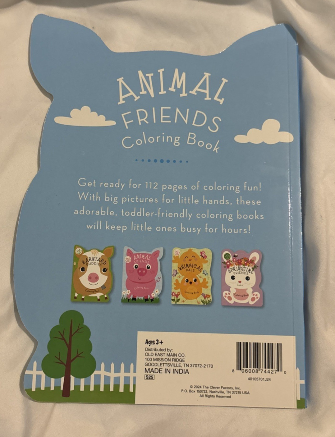 Animal Friends Coloring Book Paperback Book 112 Pages With 24 Crayola Crayons