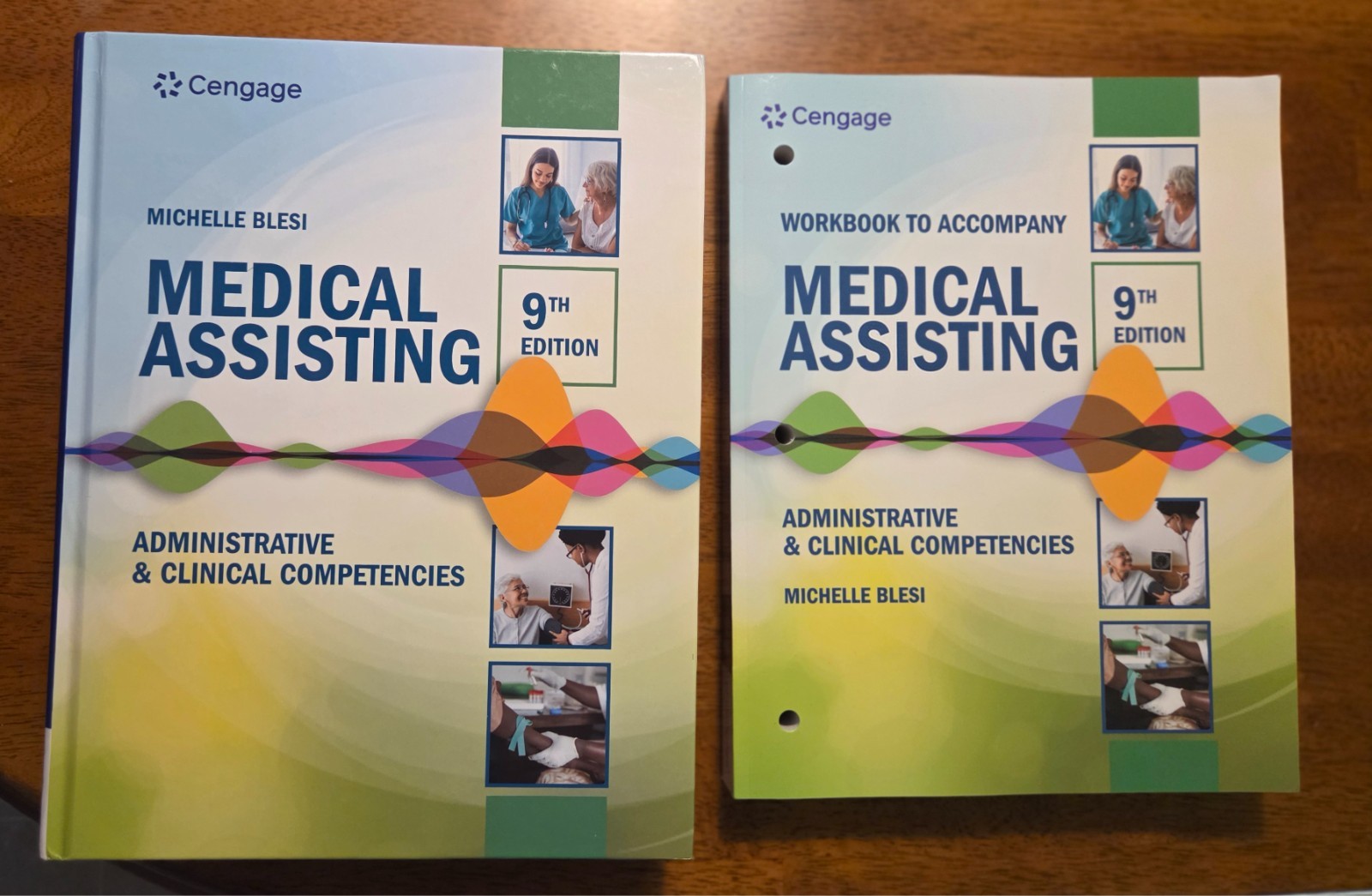Michelle Blesi Cengage Medical Assisting 9th Ed Textbook + Workbook Bundle Used