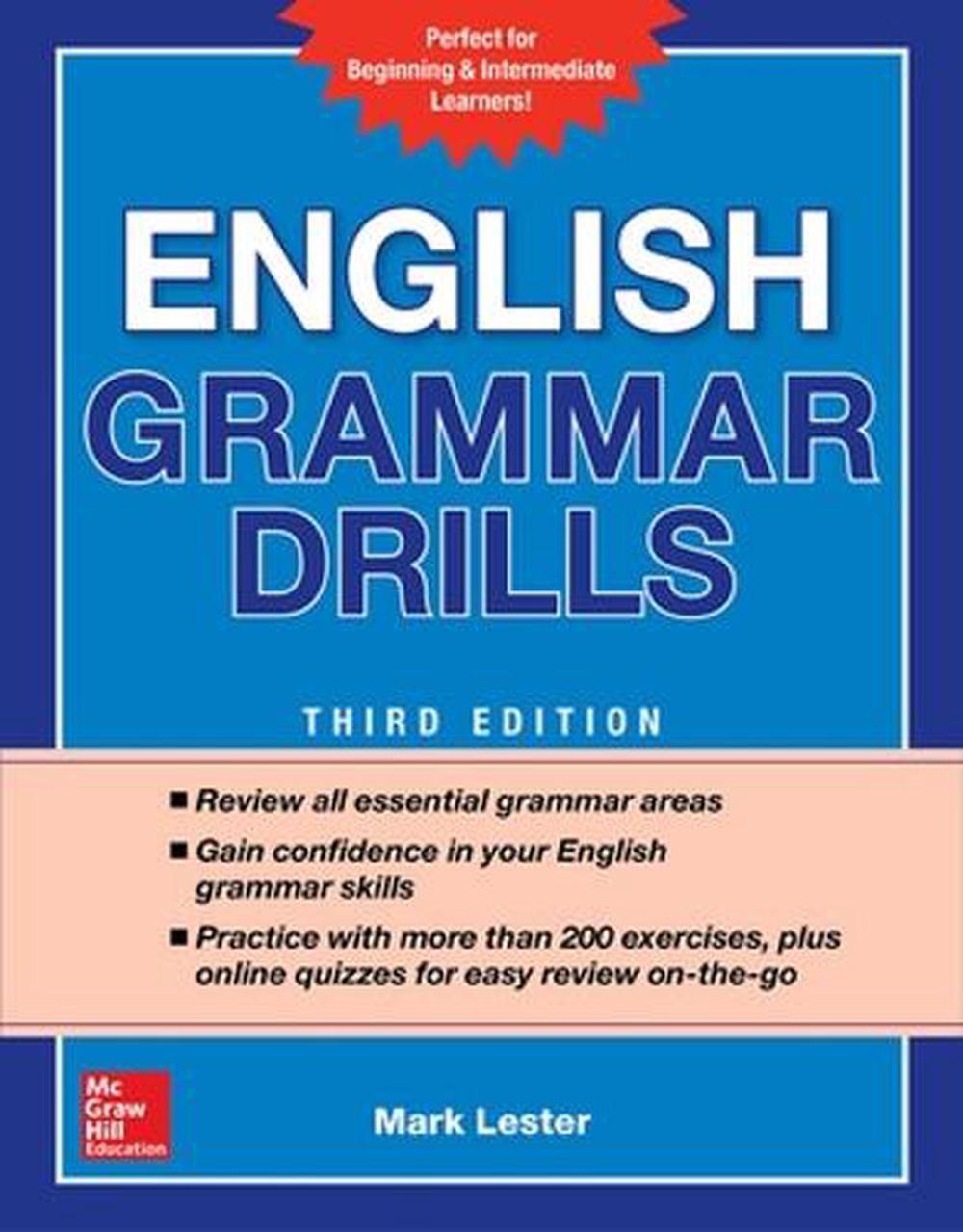 English Grammar Drills, Second Edition by Mark Lester (English) Paperback Book