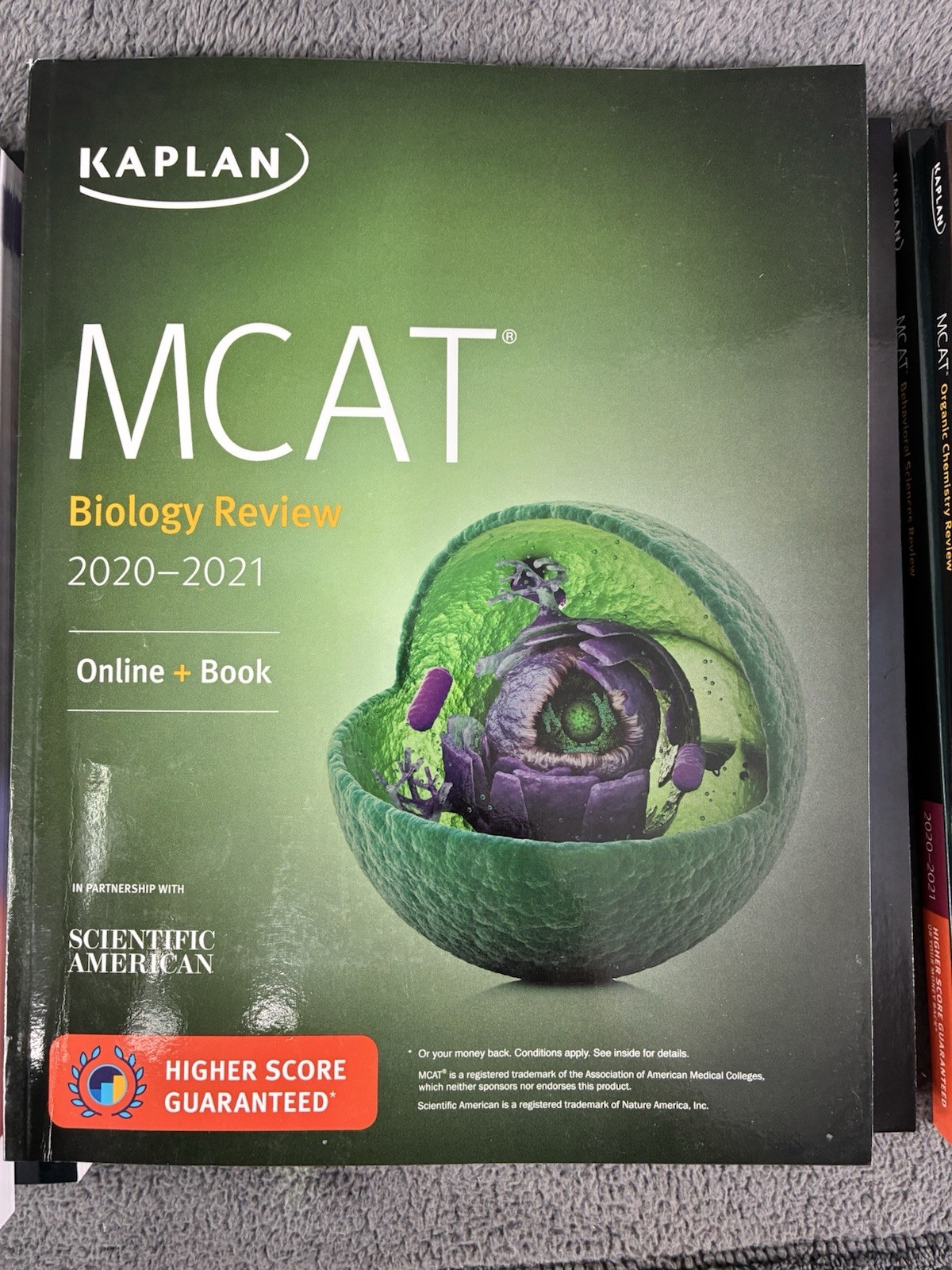 MCAT Biology Review 2020-2021: Online + Book (Kaplan Test Prep) – VERY GOOD