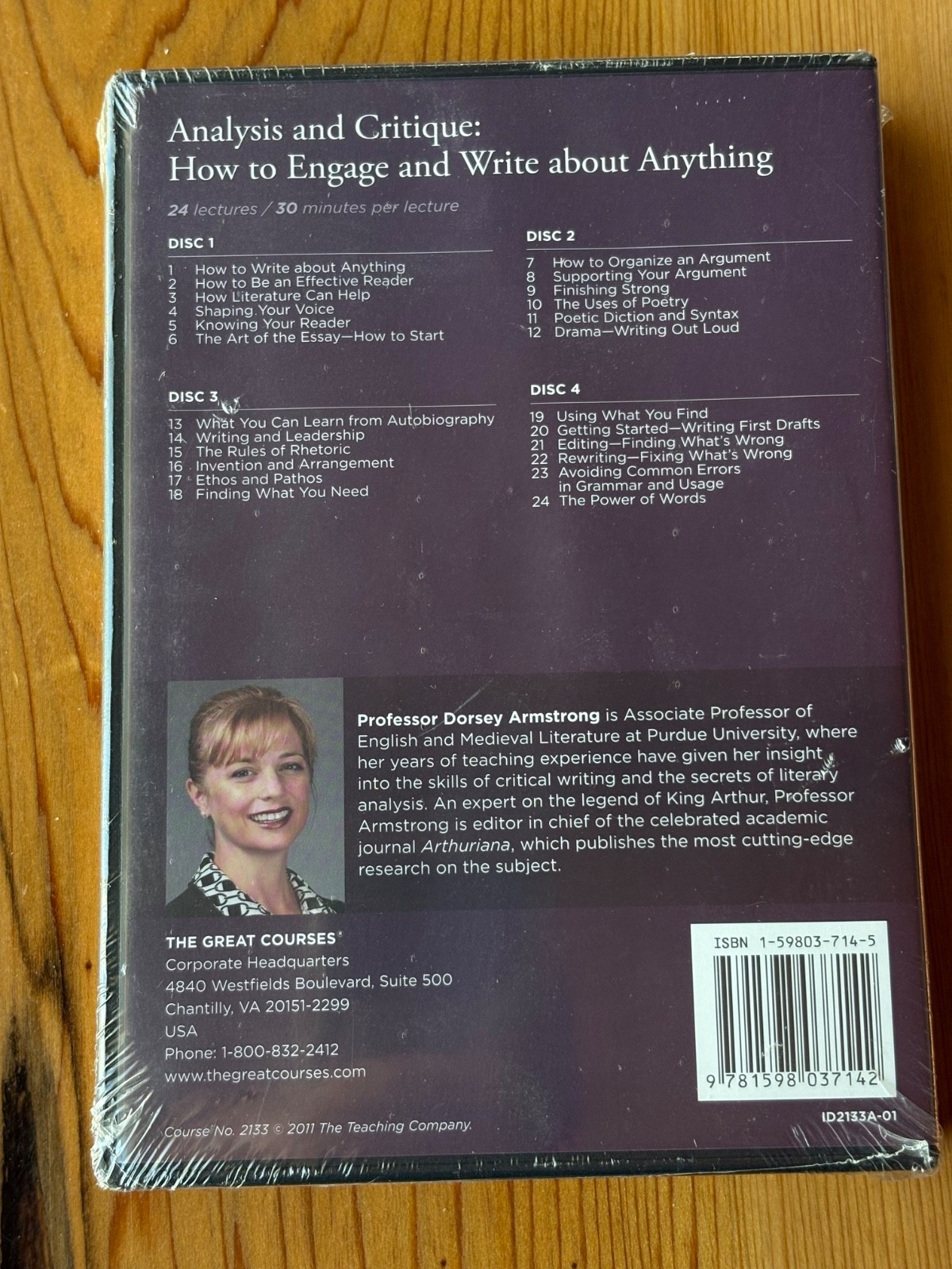 Great Courses: Analysis & Critique: How to Engage and Write about Anything New