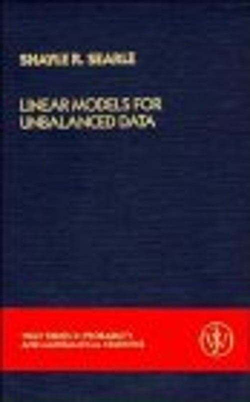 Linear Models for Unbalanced Data Hardcover Shayle R. Searle