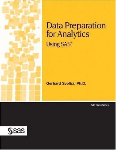 Data Preparation for Analytics Using SAS by Svolba, Gerhard