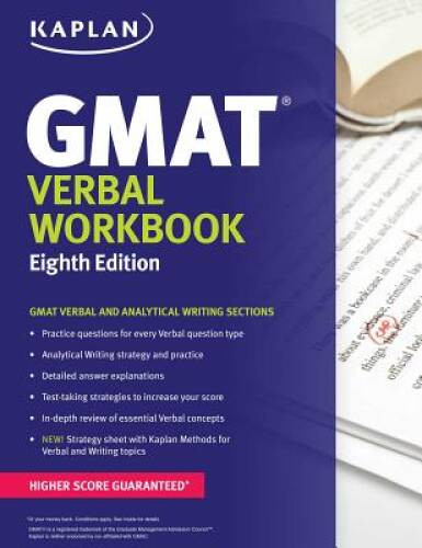 Kaplan GMAT Verbal Workbook (Kaplan Test Prep) – Paperback – VERY GOOD
