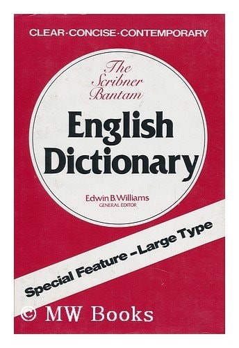 The Scribner-Bantam English Dictionary by , Acceptable Book