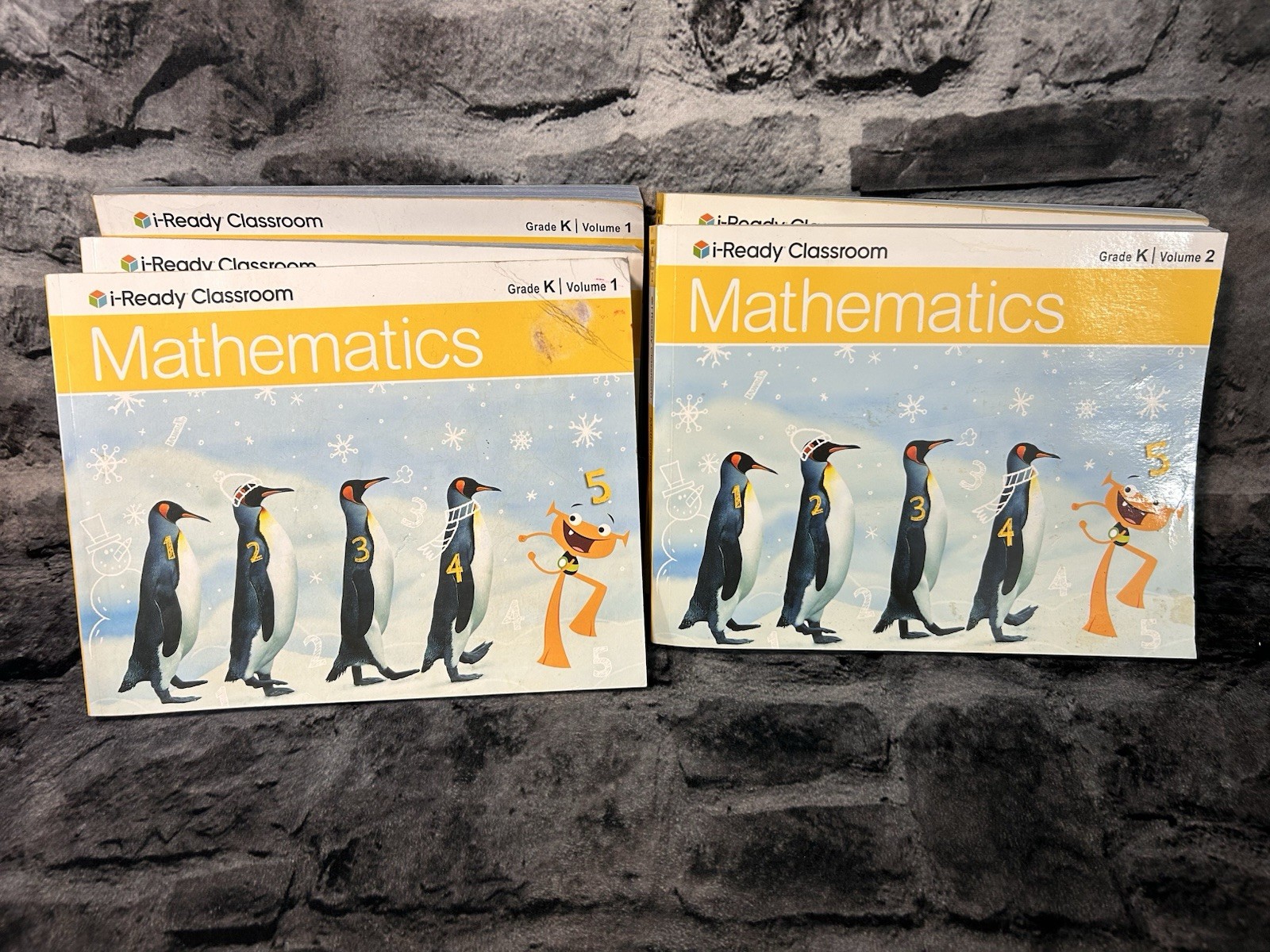 i-Ready Classroom Mathematics Grade K Teacher’s Guide Lot Vol 1 & 2 (5) Boooks