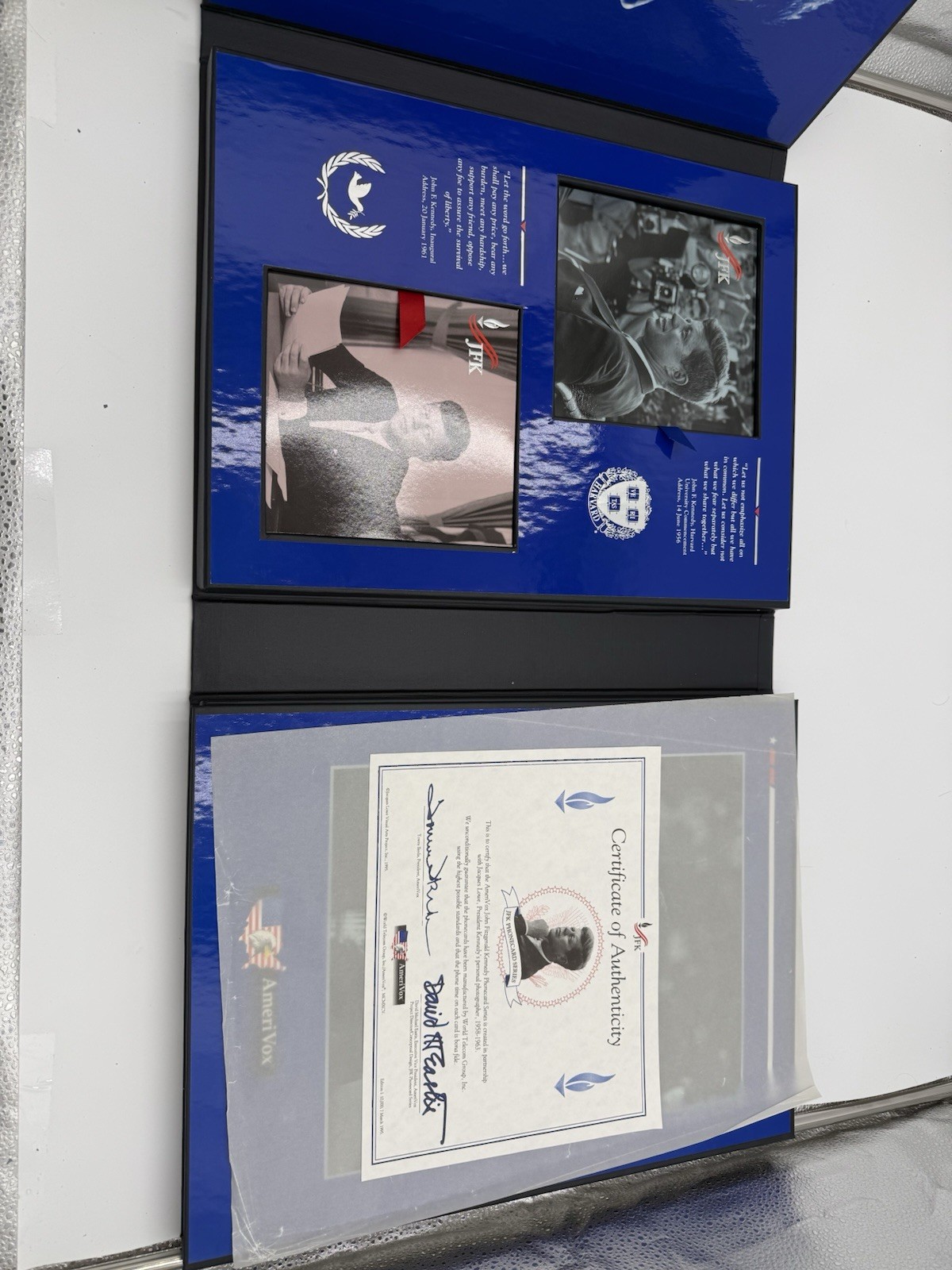 JFK AmeriVox Jacques Lowe Tribute Phonecard Series Complete Binder COA