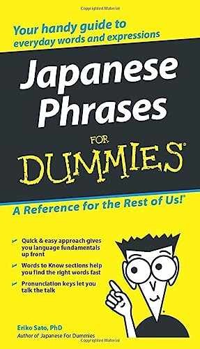 Japanese Phrases For Dummies (For Dummies – Paperback, by Sato Eriko – Very Good