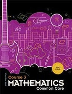 PRENTICE HALL MATHEMATICS COURSE 3 COMMON CORE, TEACHER’S By Pearson EXCELLENT