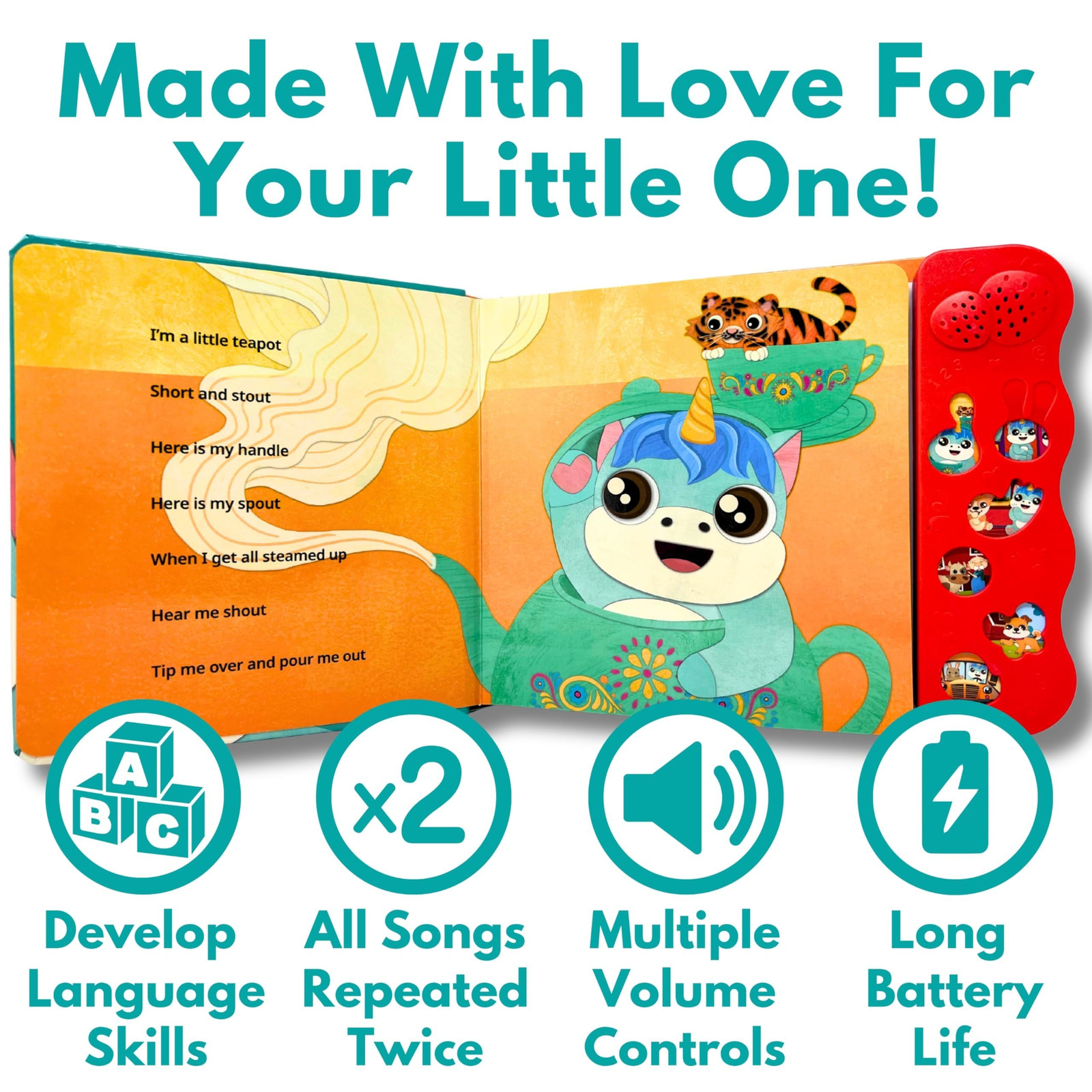 Astro Learns English Learning Songs — Musical Toys & Small, Multicolor
