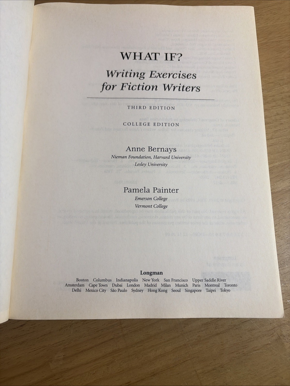 What If? Writing Exercises for Fiction Writers 3rd College Edition Softcover VG