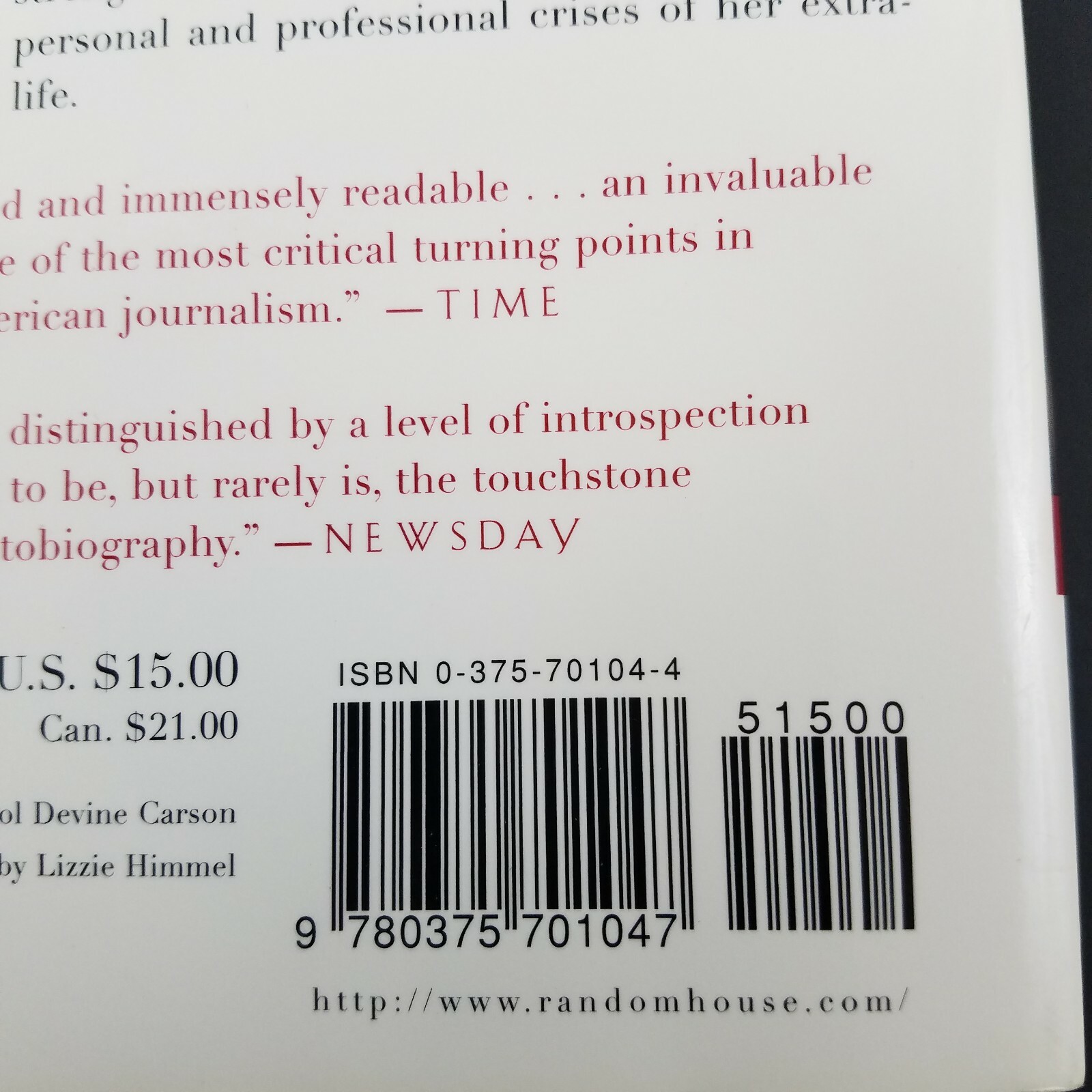 Personal History by Katharine Graham – National Bestseller Trade Paperback 1998