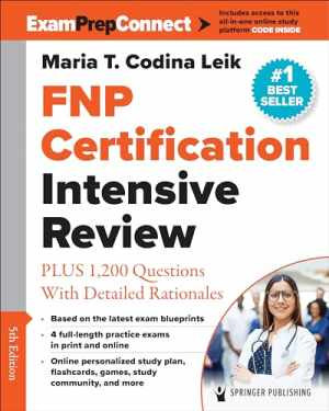 FNP Certification Intensive Review: – Paperback, by Codina Leik MSN – Very Good