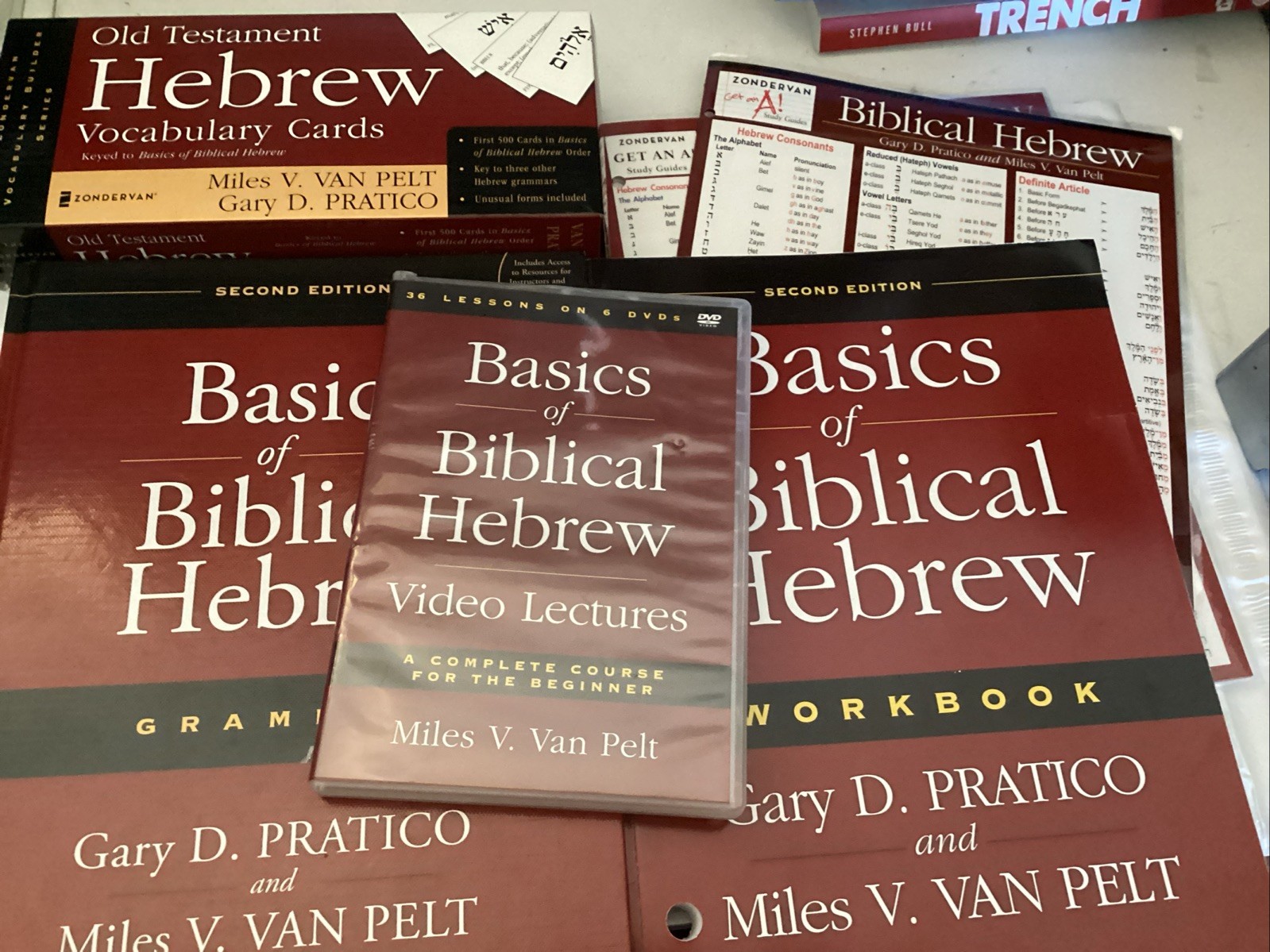 Lot 6 Basics of Biblical Hebrew Grammar, Workbook, Dvd, Vocabulary Cards
