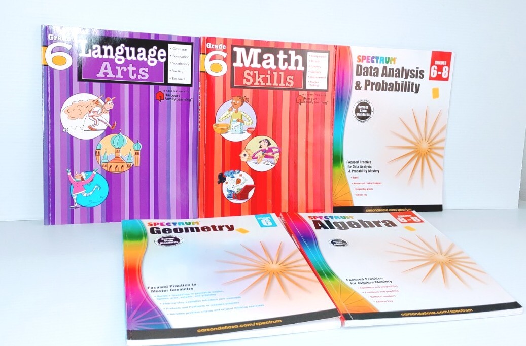 6th Grade Curriculum Algebra Geometry Language Homeschool Bundle Homeschooling