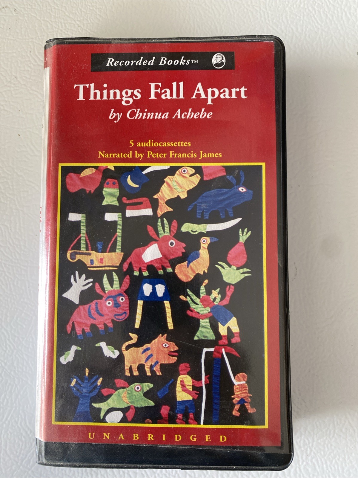 Things Fall Apart 5 Cassette Recorded Book Chinua Achebe Preowned Like New