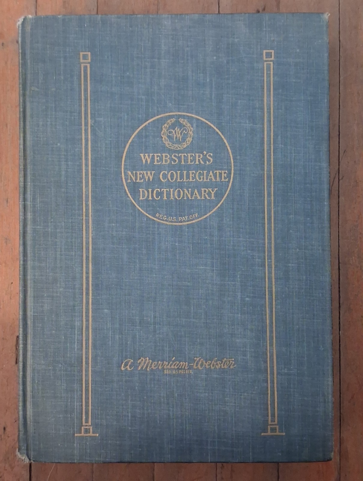 Vintage 1956 Webster’s New Collegiate Dictionary Thin Paper Second Edition